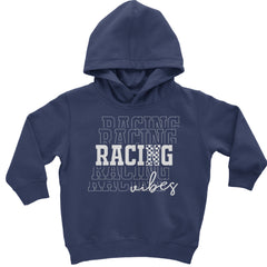 Racing Vibes Toddler Hoodie And Infant Fleece Romper Navy Blue