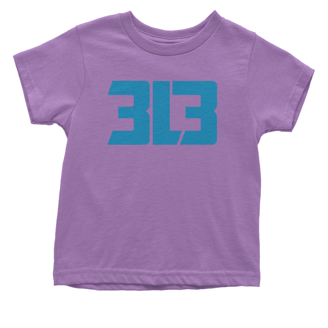 3L3 From The 313 Detroit Football Infant One-Piece Romper Bodysuit and Toddler T-shirt Lavender