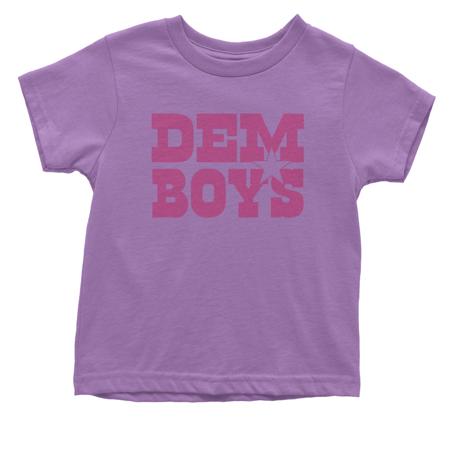 Dem Boys Hot Pink Dallas  Infant One-Piece Romper Bodysuit and Toddler T-shirt Lavender