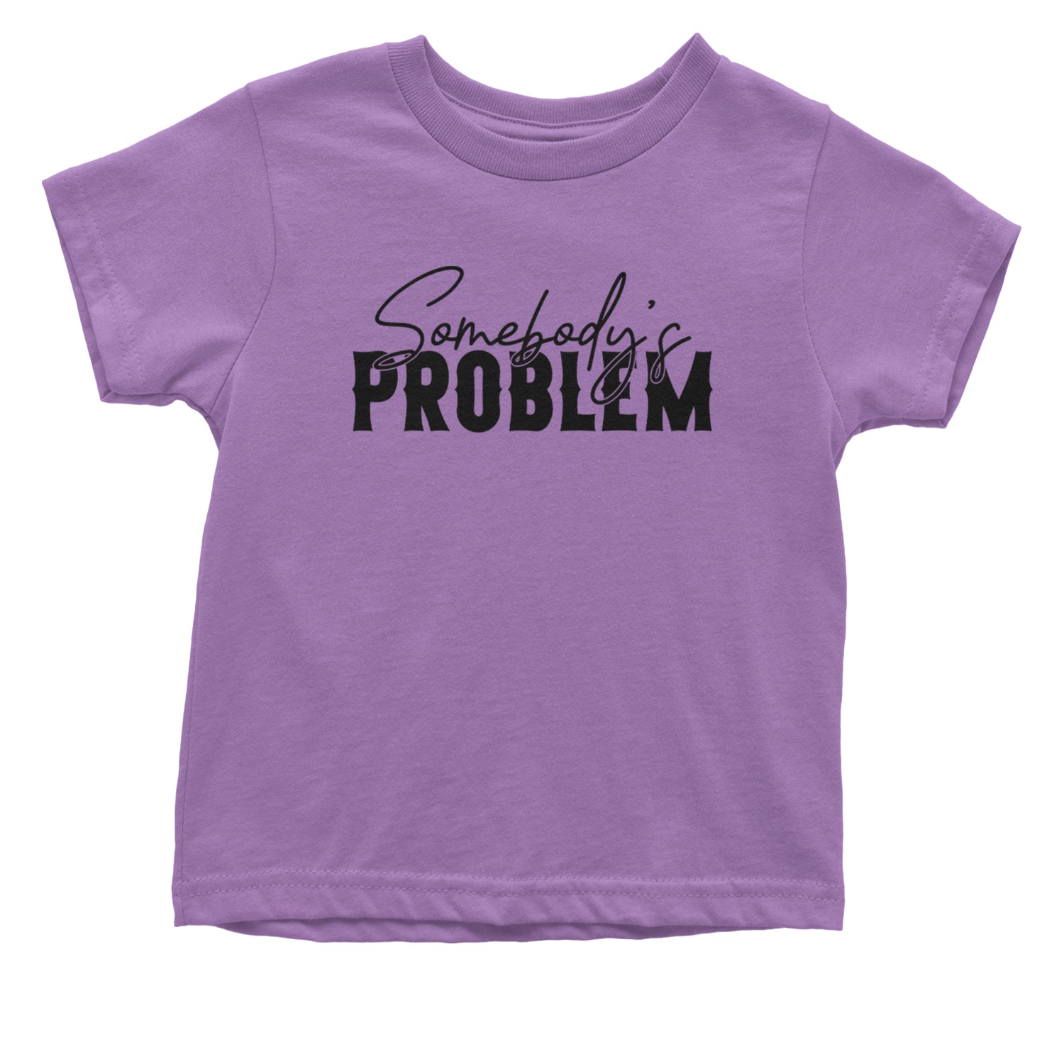 Somebody's Problem Country Music Western Infant One-Piece Romper Bodysuit and Toddler T-shirt Lavender