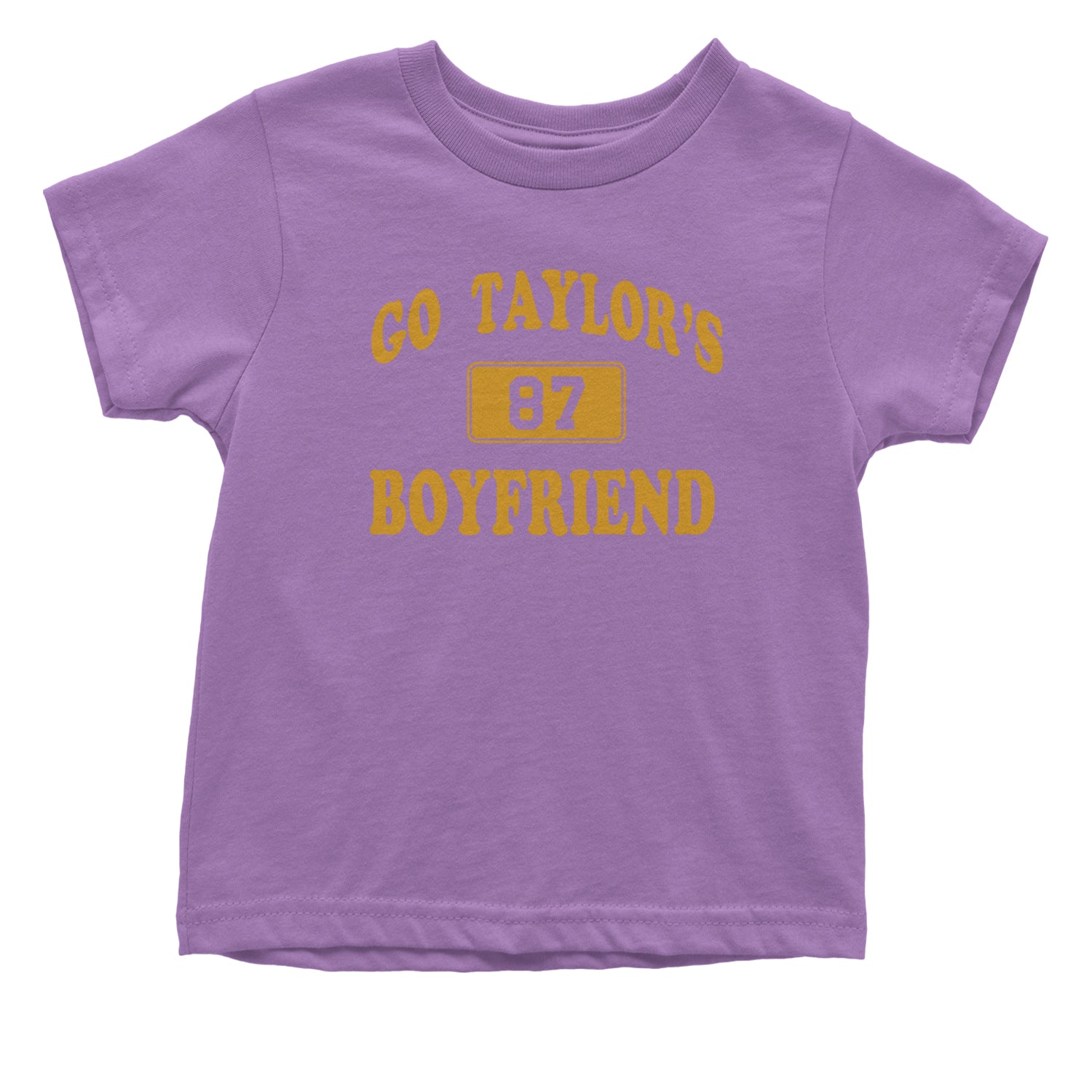 Go Taylor's Boyfriend Kansas City Infant One-Piece Romper Bodysuit and Toddler T-shirt Lavender