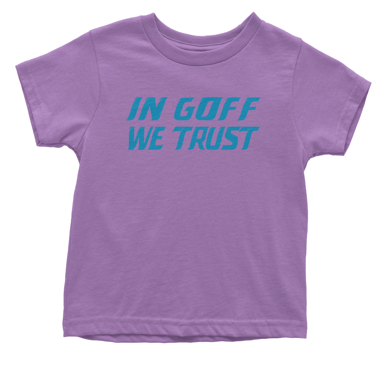 In Goff We Trust Detroit Infant One-Piece Romper Bodysuit and Toddler T-shirt Lavender