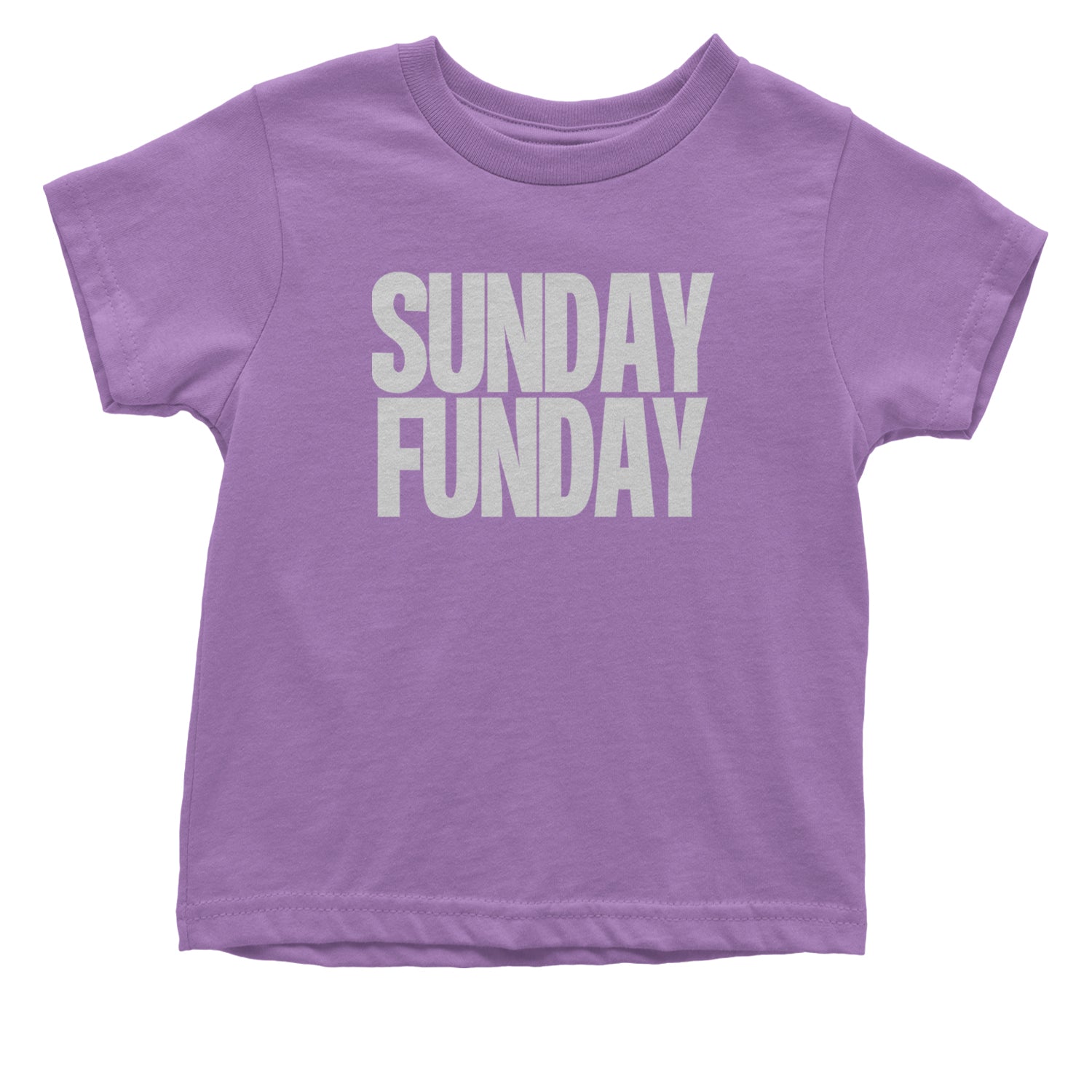 Sunday Funday  Infant One-Piece Romper Bodysuit and Toddler T-shirt Lavender