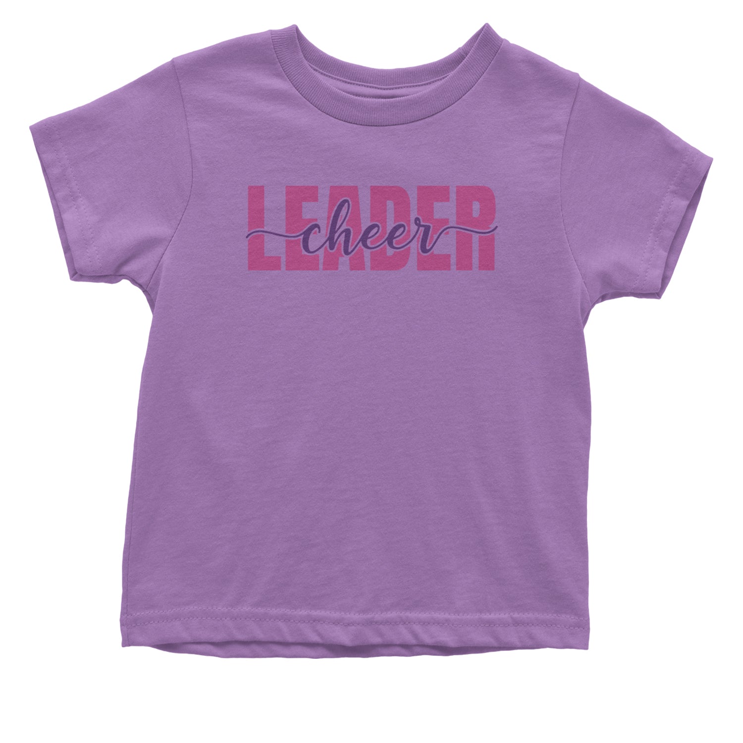 Cheerleader Script Style Infant One-Piece Romper Bodysuit and Toddler T-shirt Lavender