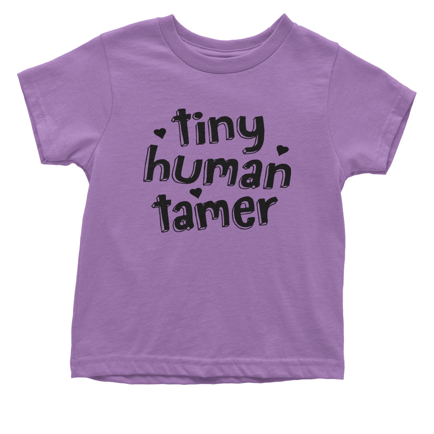 Tiny Human Tamer Teacher Infant One-Piece Romper Bodysuit and Toddler T-shirt Lavender