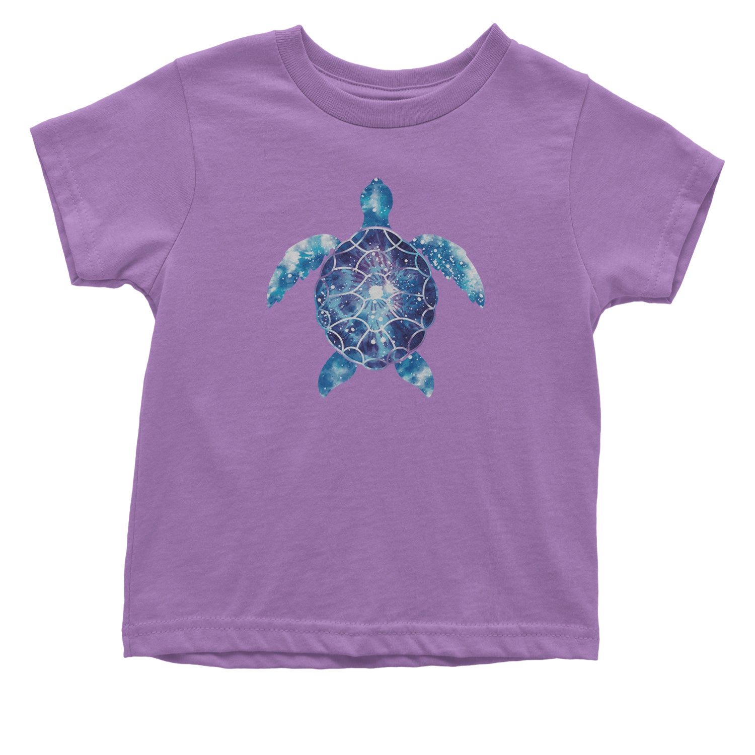 Ocean Aura Tie-Dye Sea Turtle Infant One-Piece Romper Bodysuit and Toddler T-shirt Lavender