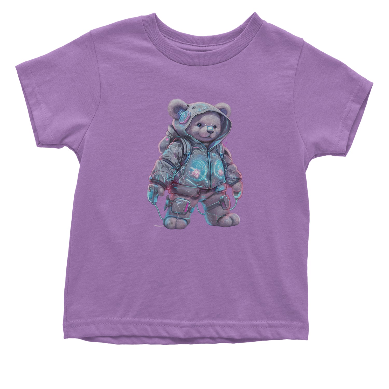 Cyberpunk Adventure Urban Graffiti Bear Infant One-Piece Romper Bodysuit Or Toddler T-shirt Lavender