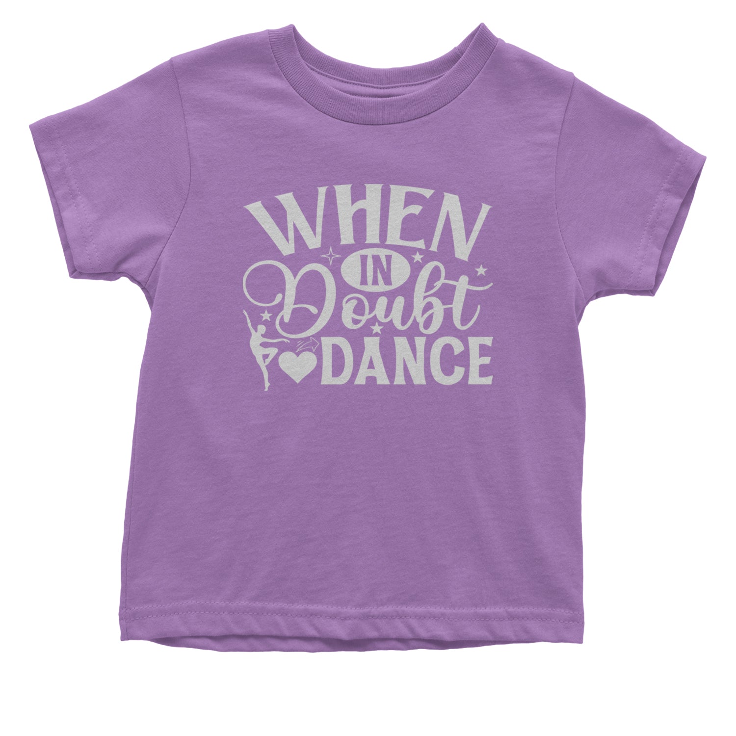 When In Doubt, Dance Infant One-Piece Romper Bodysuit and Toddler T-shirt Lavender