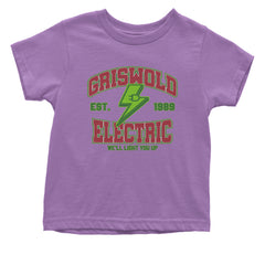 Griswold Electric We'll Light You Up Infant One-Piece Romper Bodysuit and Toddler T-shirt Lavender