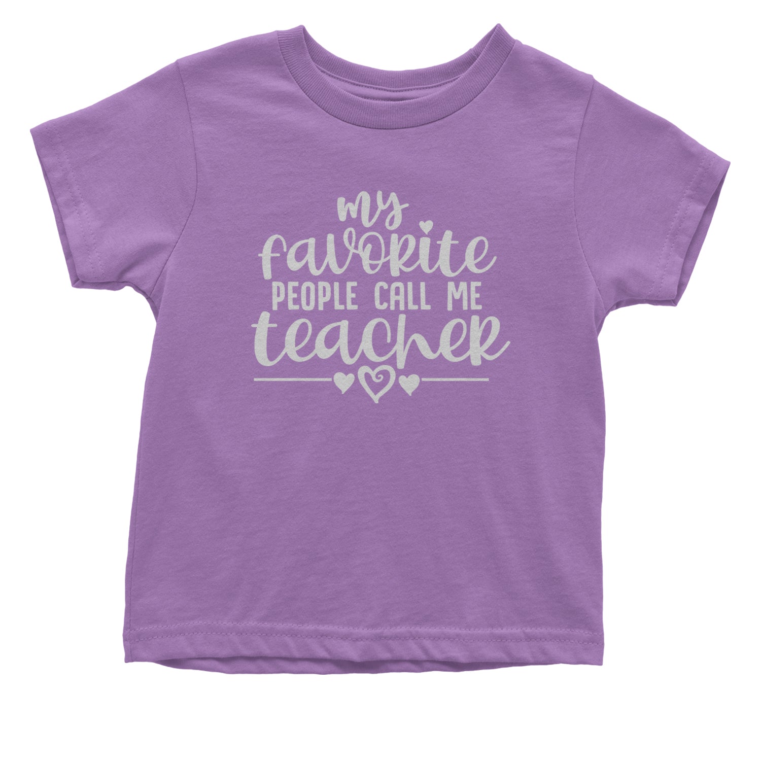 My Favorite People Call Me Teacher Infant One-Piece Romper Bodysuit and Toddler T-shirt Lavender