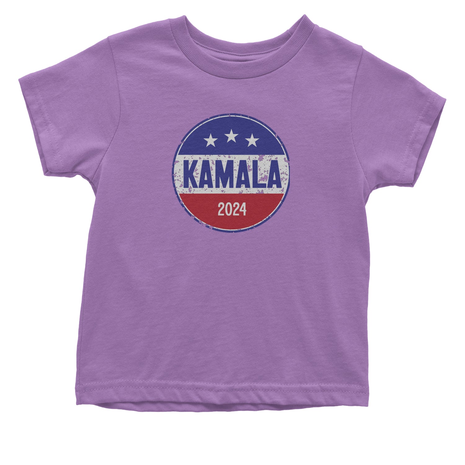 Kamala Badge 2024 - Kamala Harris For President 2024 Infant One-Piece Romper Bodysuit and Toddler T-shirt Lavender