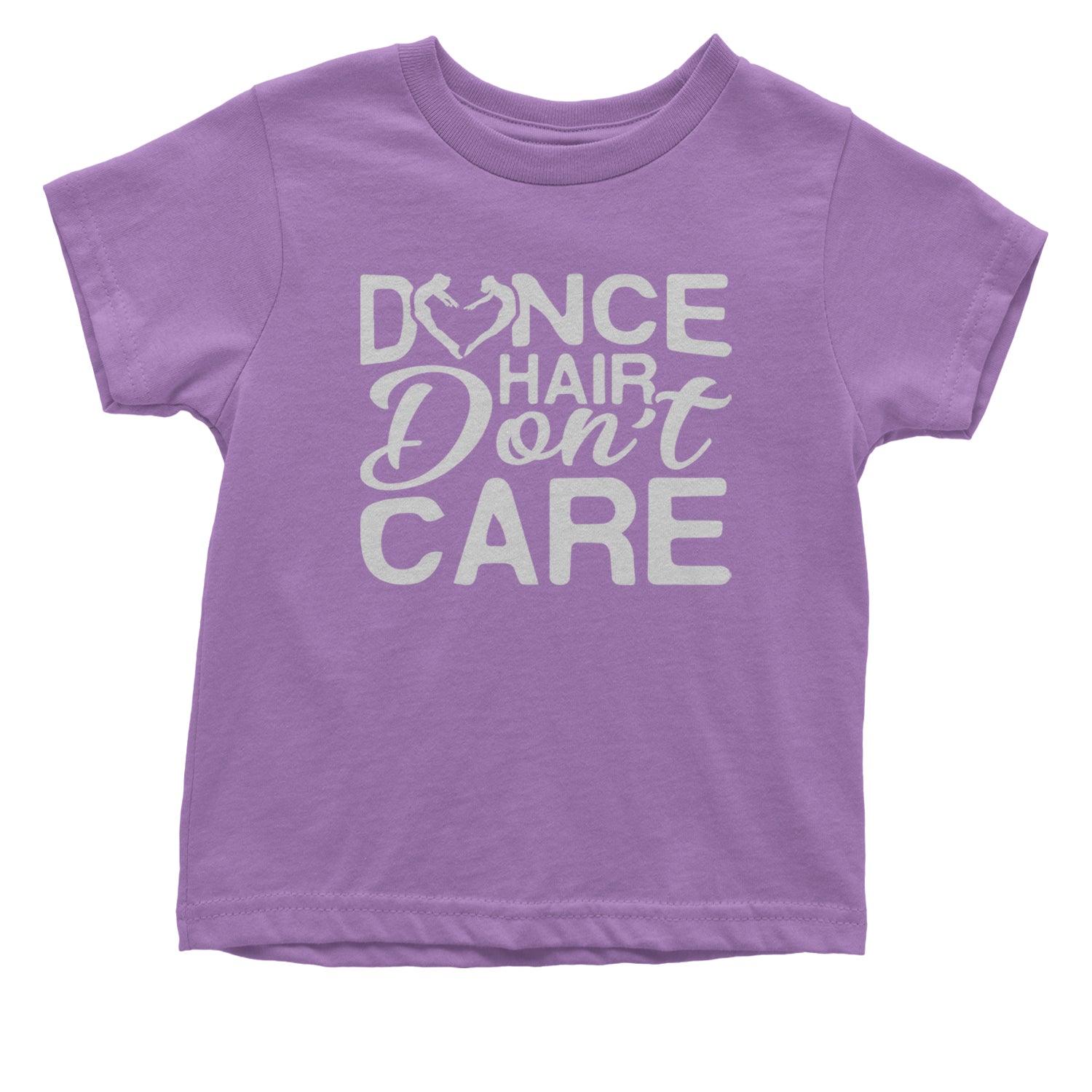 Dance Hair Don't Care Infant One-Piece Romper Bodysuit and Toddler T-shirt Lavender