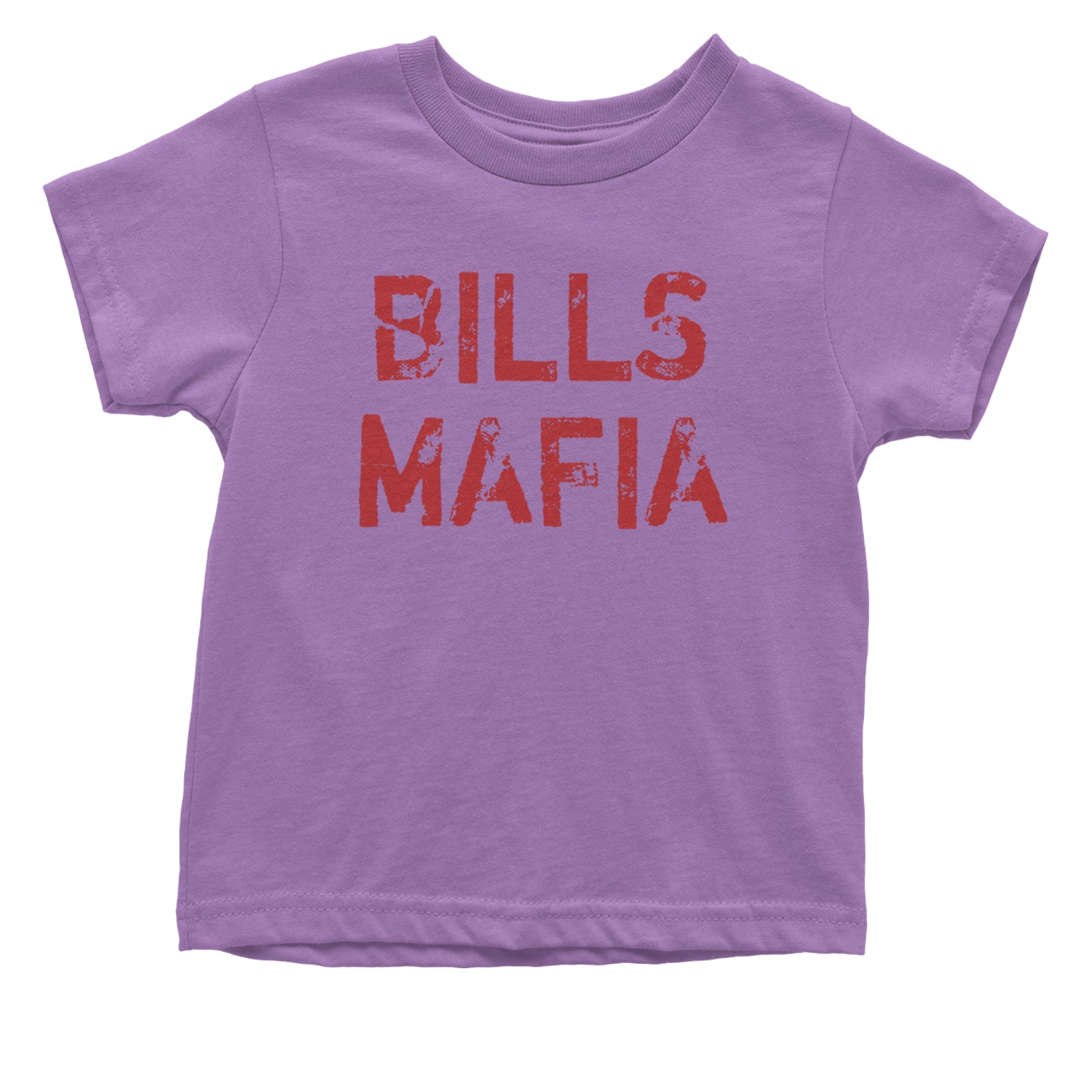 Distressed Bills Mafia Football Infant One-Piece Romper Bodysuit and Toddler T-shirt Lavender