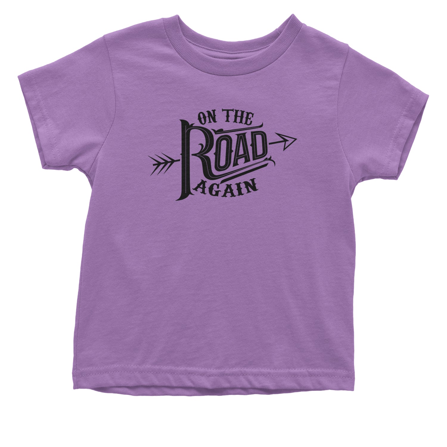 On The Road Again Hippy Country Music Infant One-Piece Romper Bodysuit and Toddler T-shirt Lavender