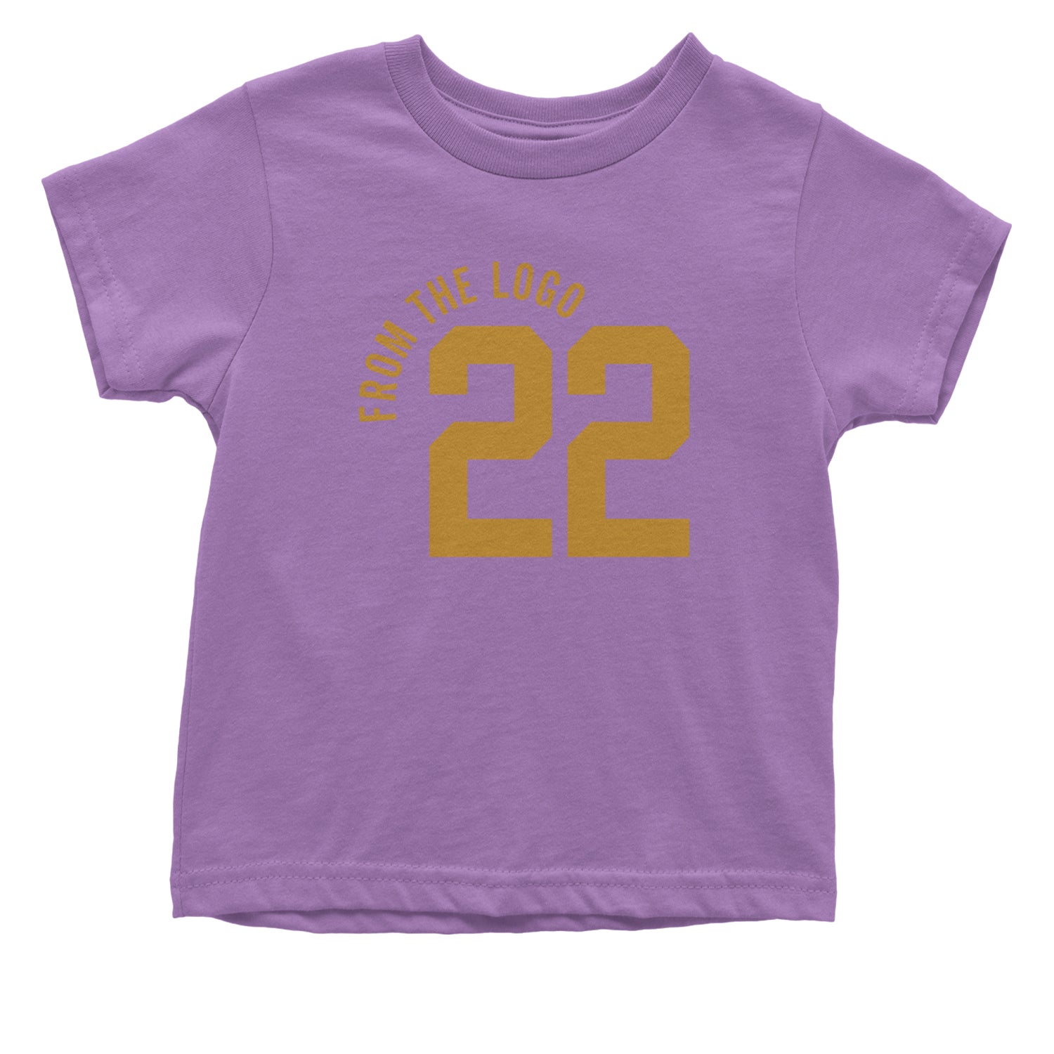 From The Logo #22 Basketball Infant One-Piece Romper Bodysuit and Toddler T-shirt Lavender