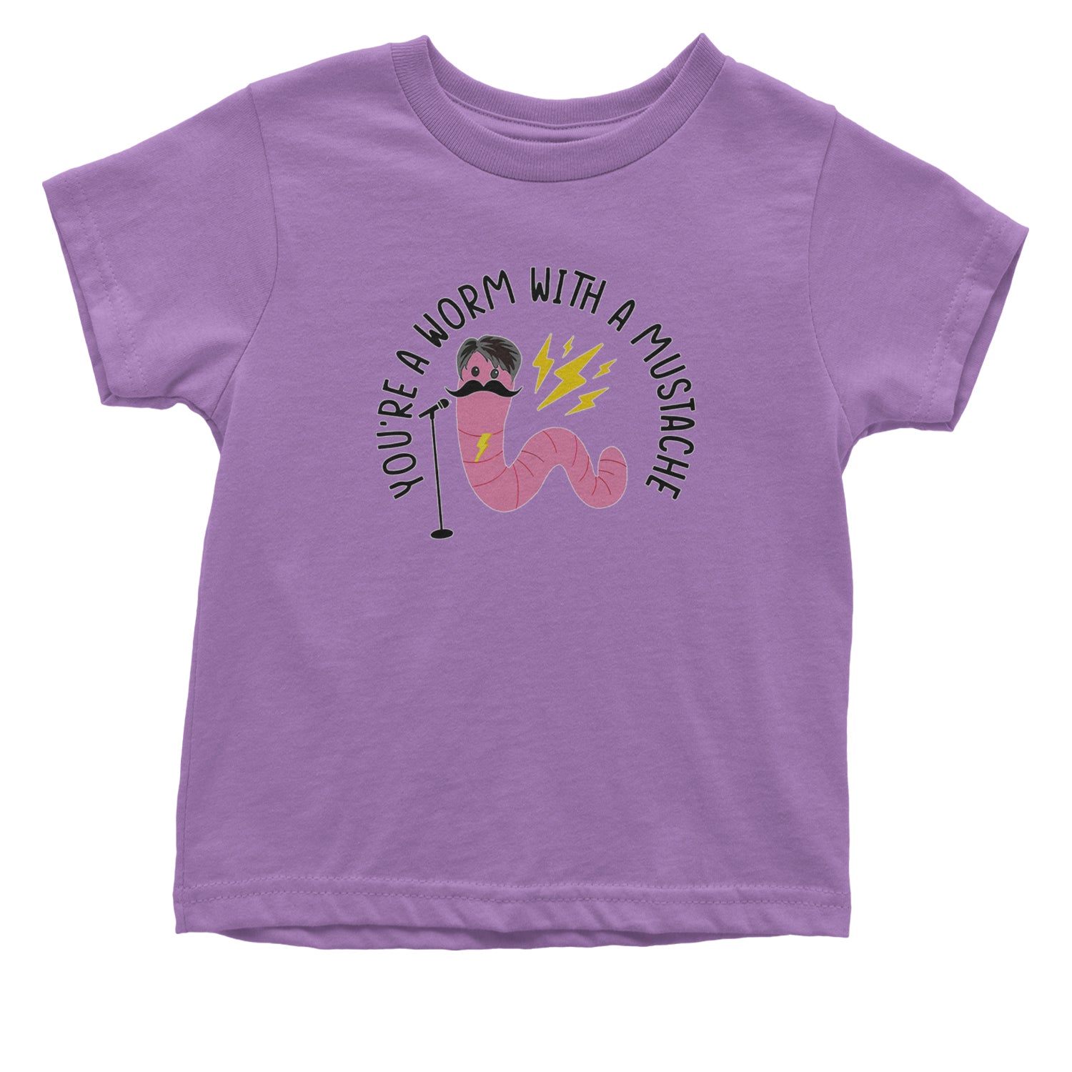 You're A Worm With A Mustache Tom Scandoval Infant One-Piece Romper Bodysuit and Toddler T-shirt Lavender