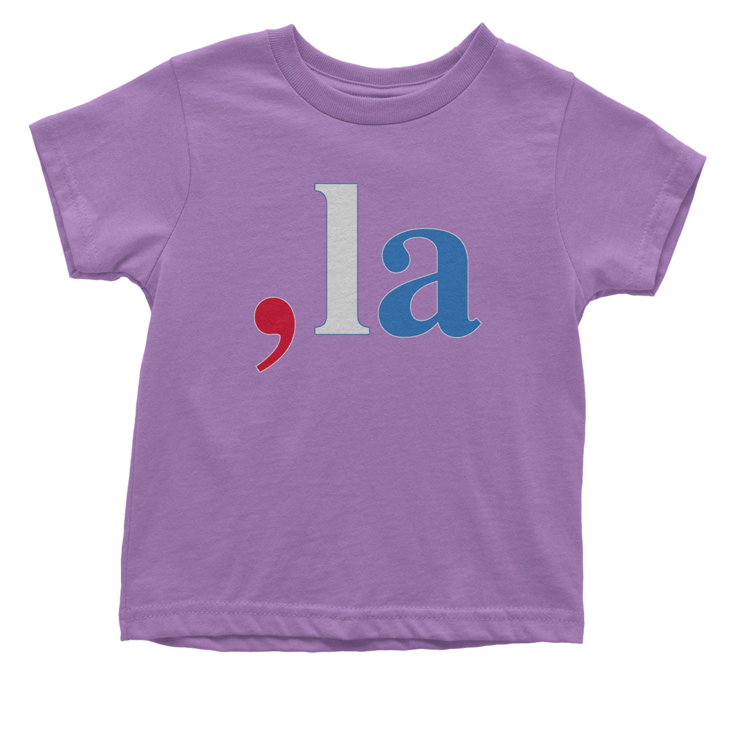 Comma-La - Support Kamala Harris For President 2024 Infant One-Piece Romper Bodysuit and Toddler T-shirt Lavender