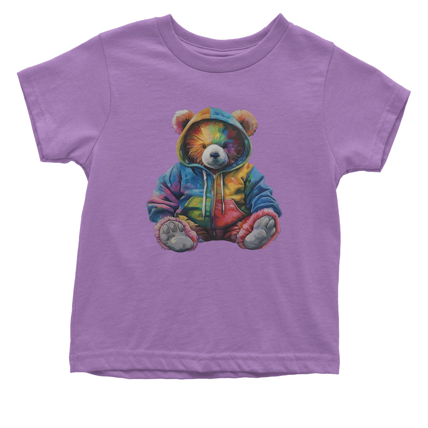 Rainbow Streetwear Urban Graffiti Bear Infant One-Piece Romper Bodysuit Or Toddler T-shirt Lavender