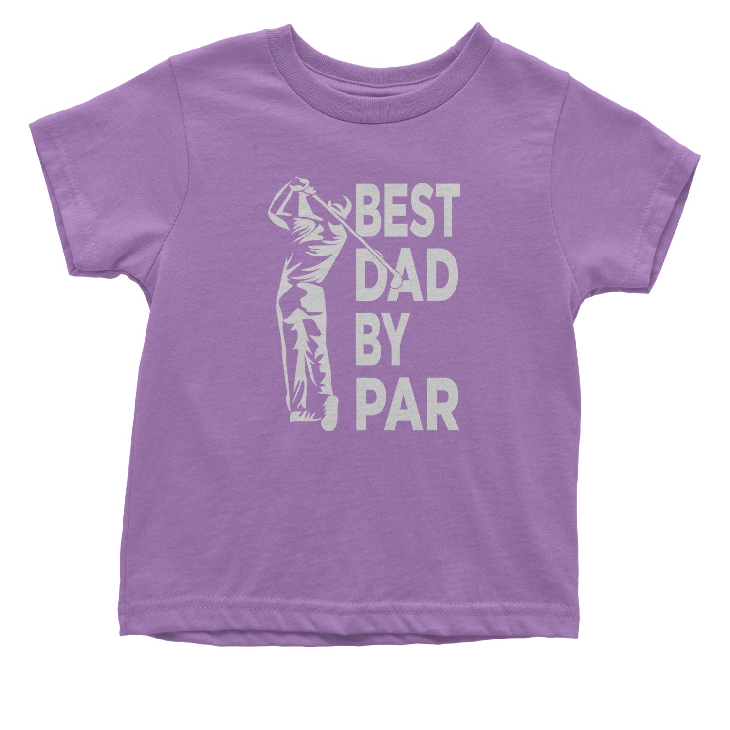 Best Dad By Par Golfing Gift For Father Infant One-Piece Romper Bodysuit and Toddler T-shirt Lavender