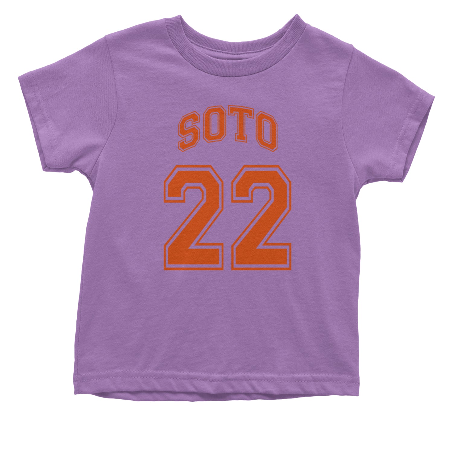 Soto Number 22 Infant One-Piece Romper Bodysuit and Toddler T-shirt Lavender