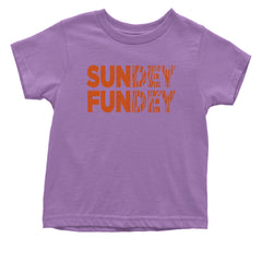 SunDEY FunDEY Sunday FundayInfant One-Piece Romper Bodysuit and Toddler T-shirt Lavender