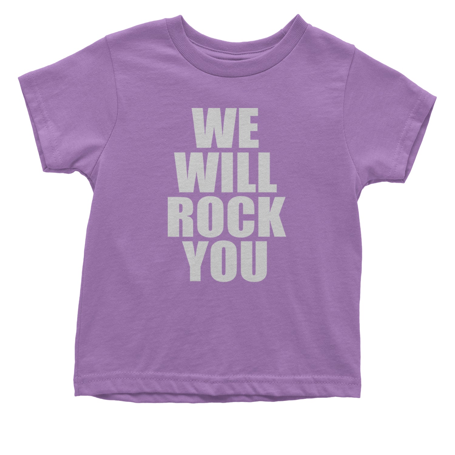 We Will Rock You Infant One-Piece Romper Bodysuit and Toddler T-shirt Lavender