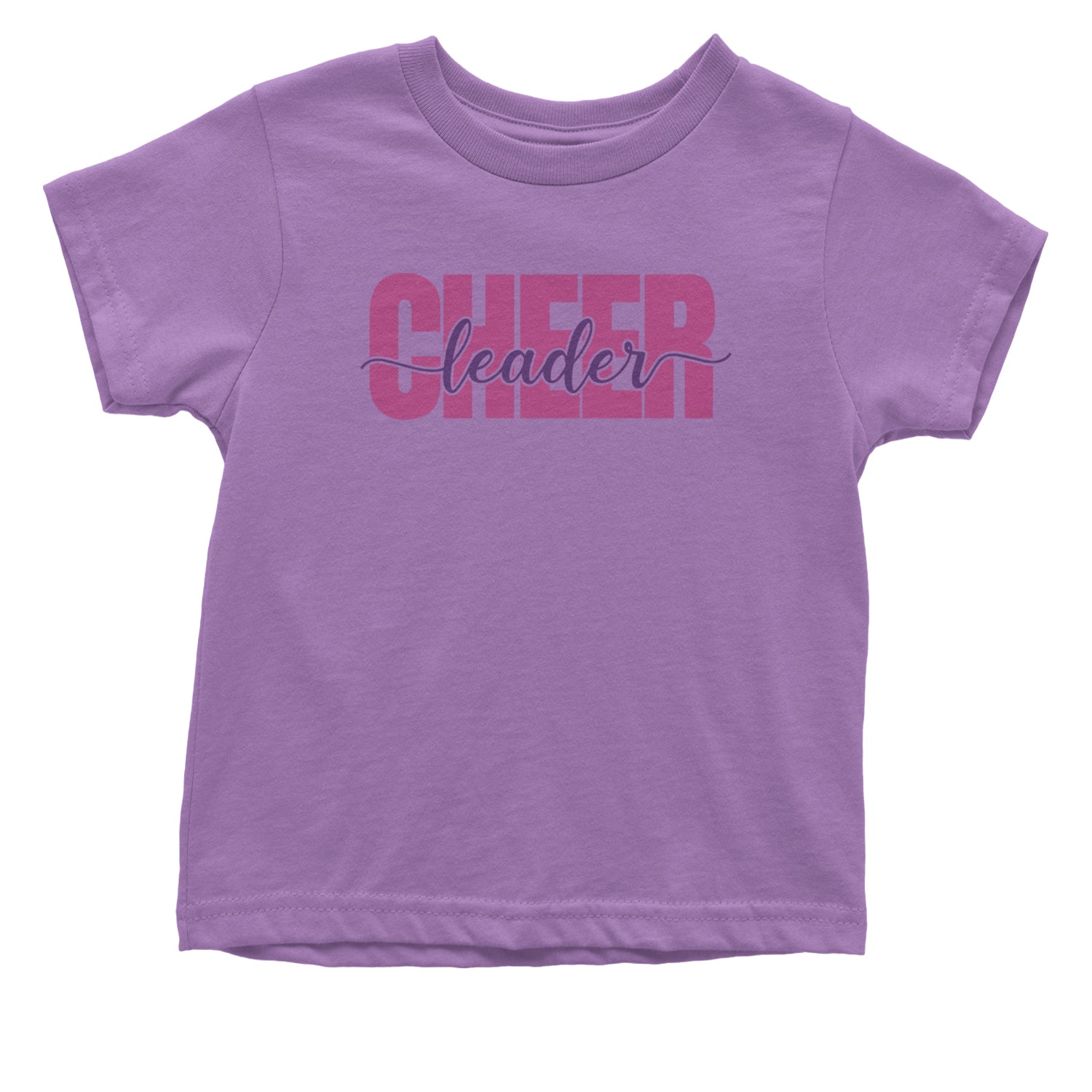 Cheerleader with Scripted Flair Infant One-Piece Romper Bodysuit and Toddler T-shirt Lavender