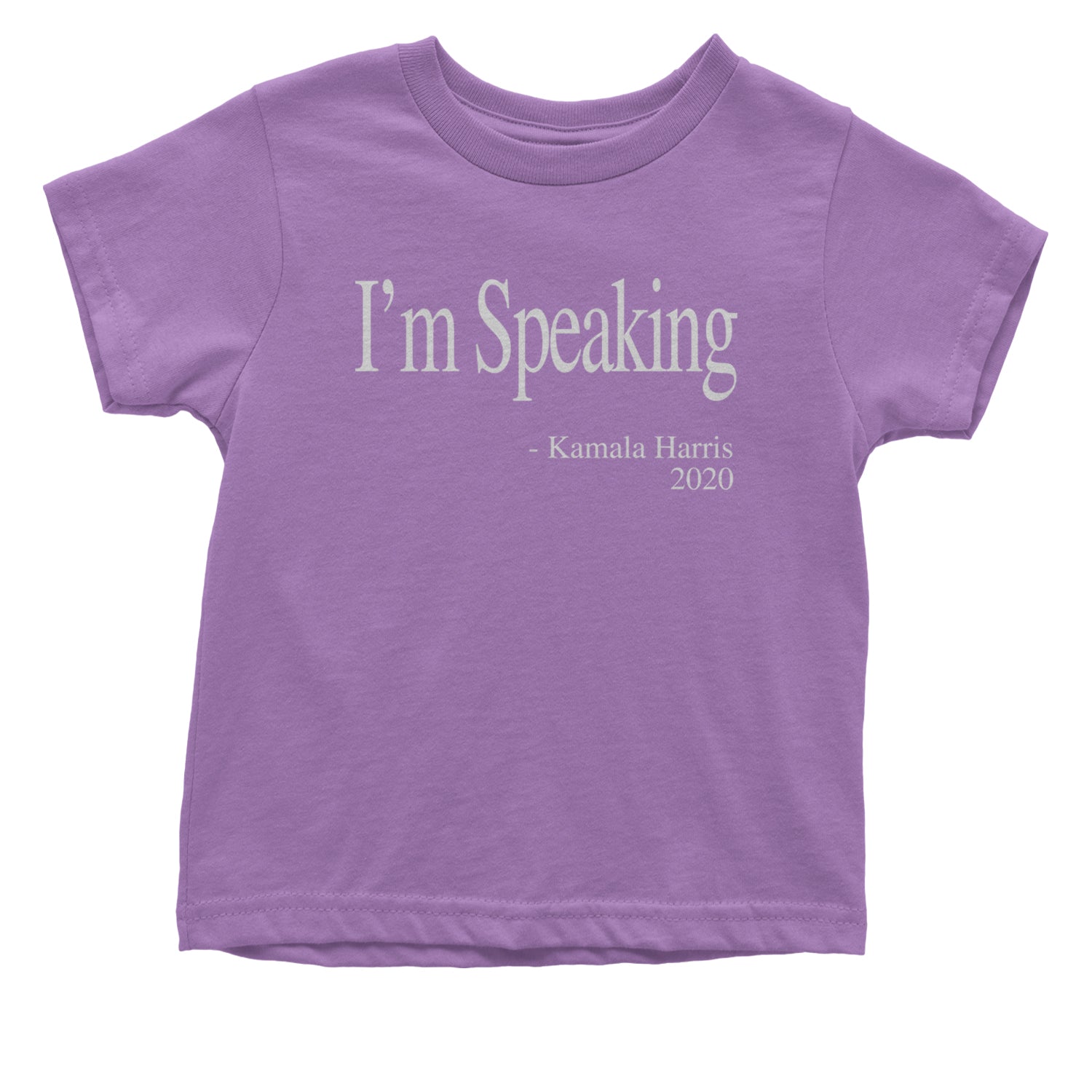 I'm Speaking - Kamala Harris Quote Infant One-Piece Romper Bodysuit and Toddler T-shirt Lavender