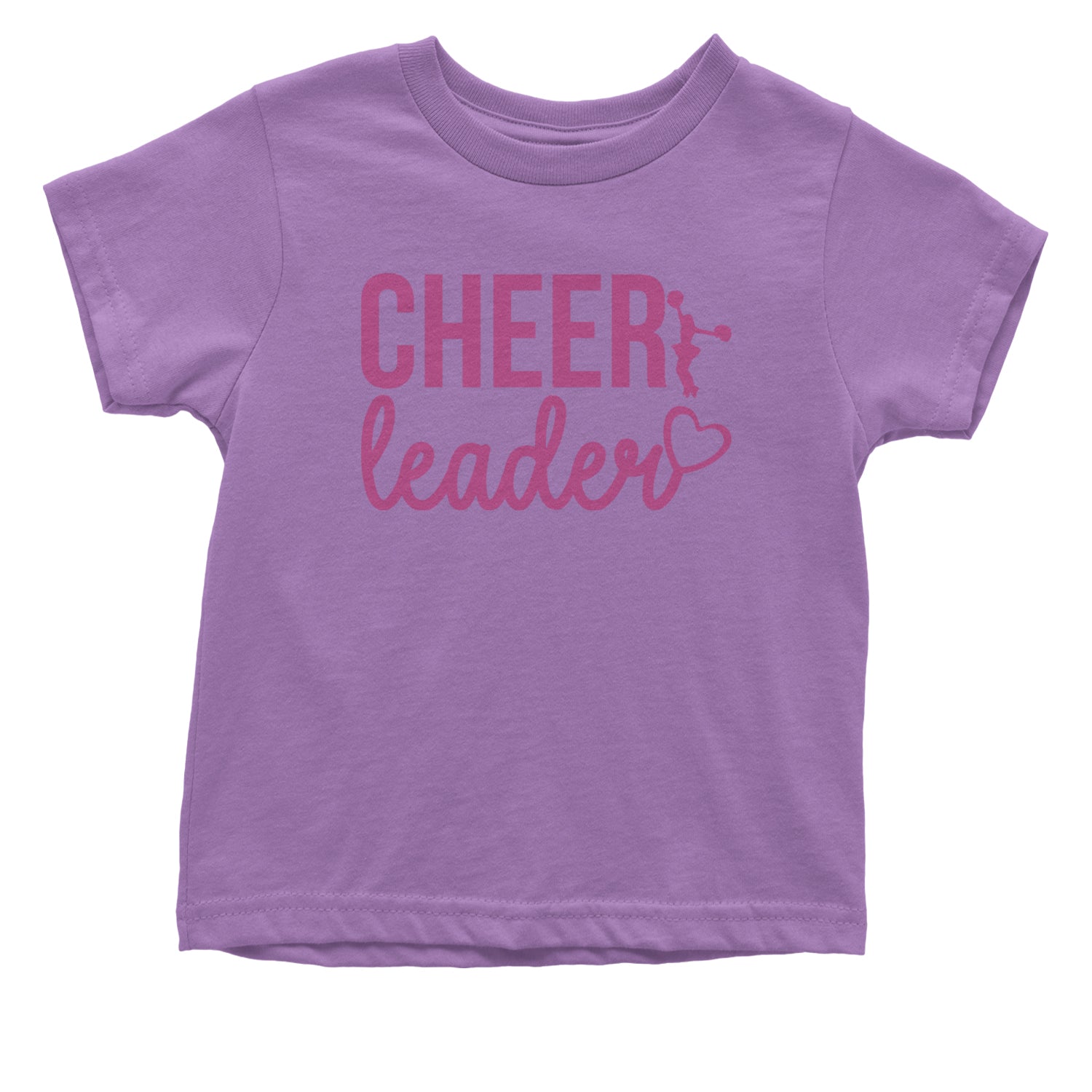 Cheerleader Heart Love Infant One-Piece Romper Bodysuit and Toddler T-shirt Lavender