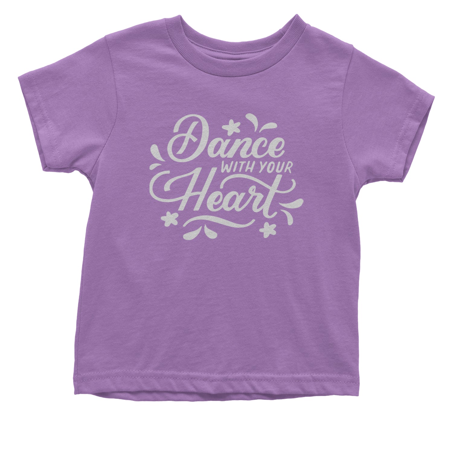 Dance With Your Heart Infant One-Piece Romper Bodysuit and Toddler T-shirt Lavender