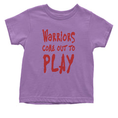 Warriors Come Out To Play  Infant One-Piece Romper Bodysuit and Toddler T-shirt Lavender