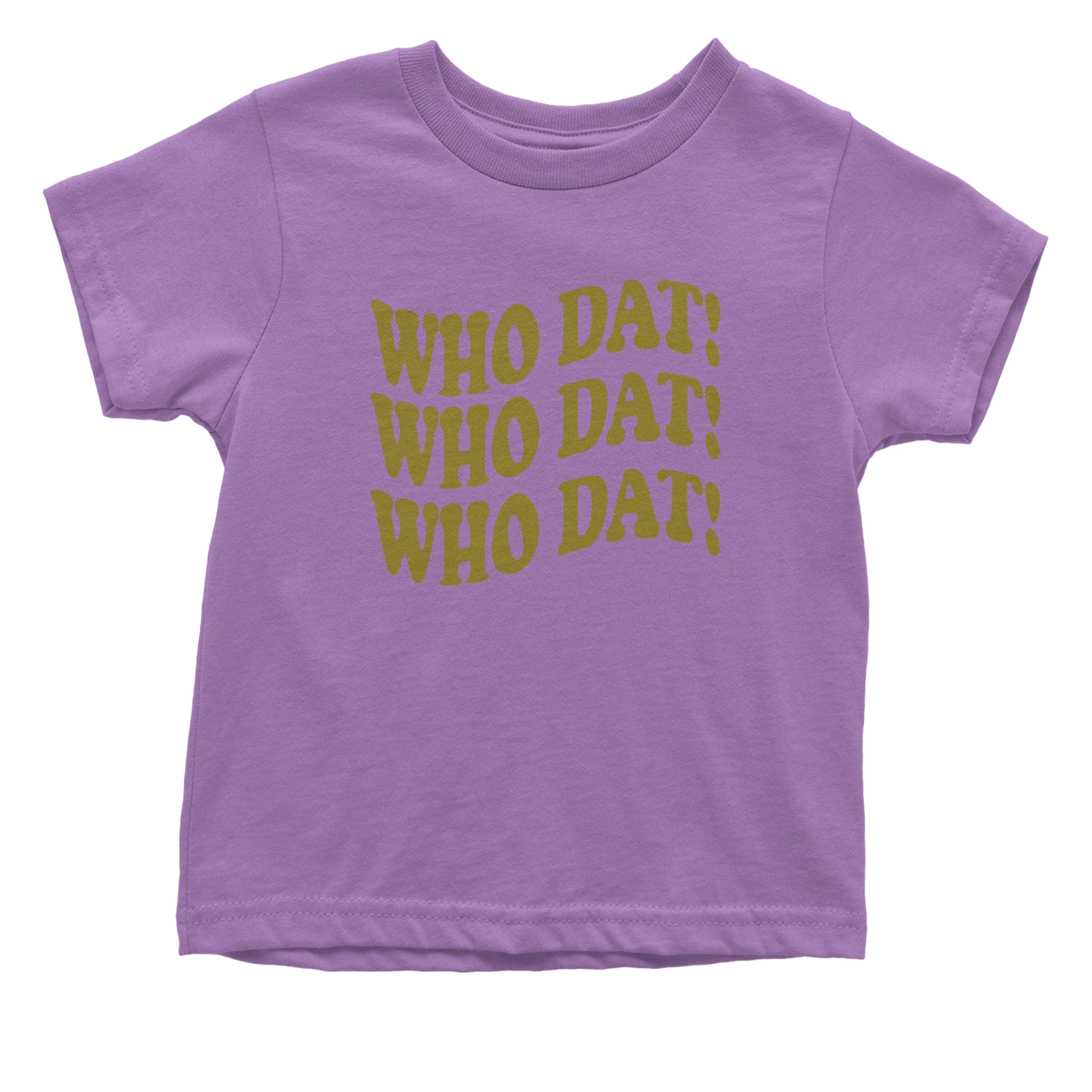 Who Dat Wavy Design Who Dat Nation Infant One-Piece Romper Bodysuit and Toddler T-shirt Lavender