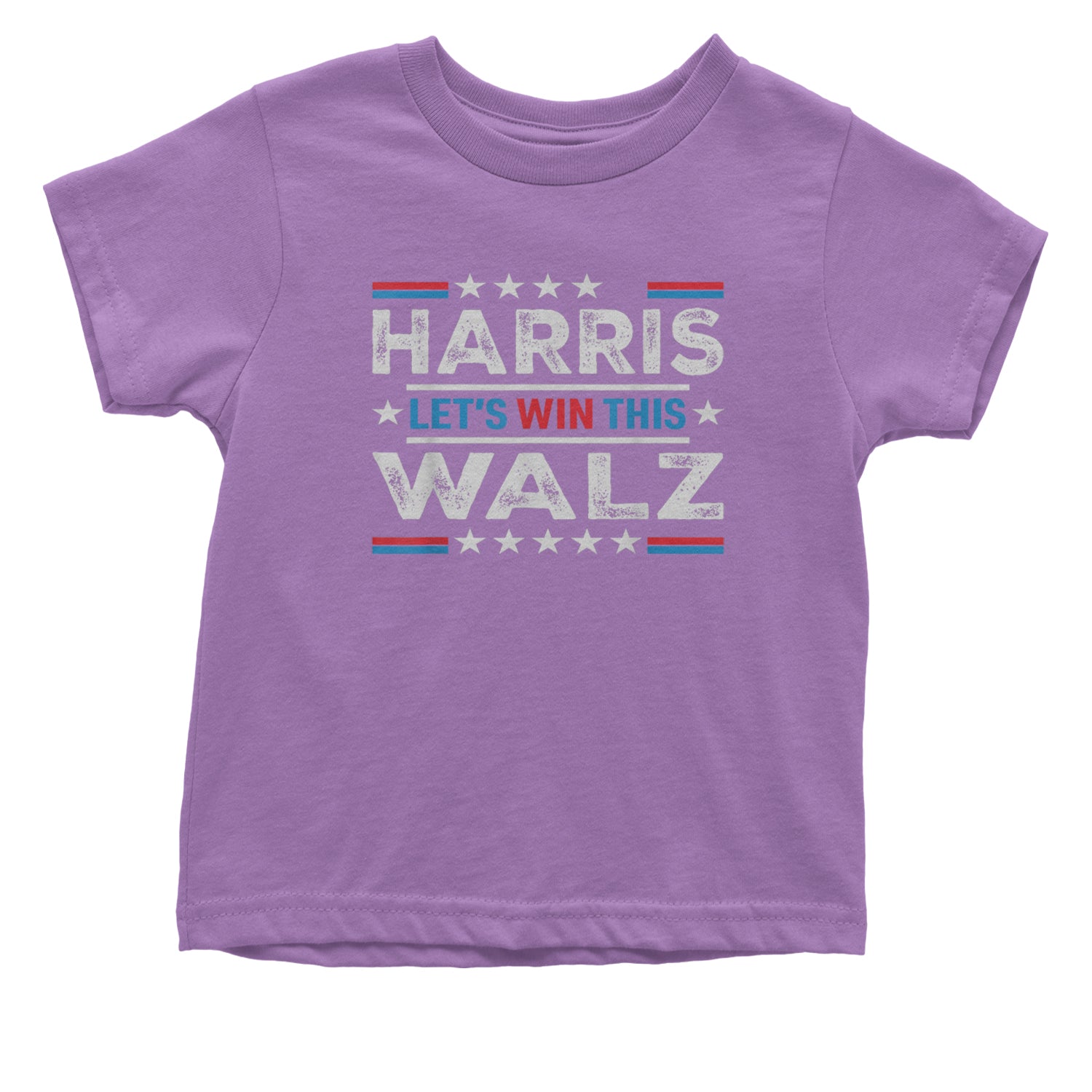 Kamala Harris and Tim Walz For President Infant One-Piece Romper Bodysuit and Toddler T-shirt Lavender