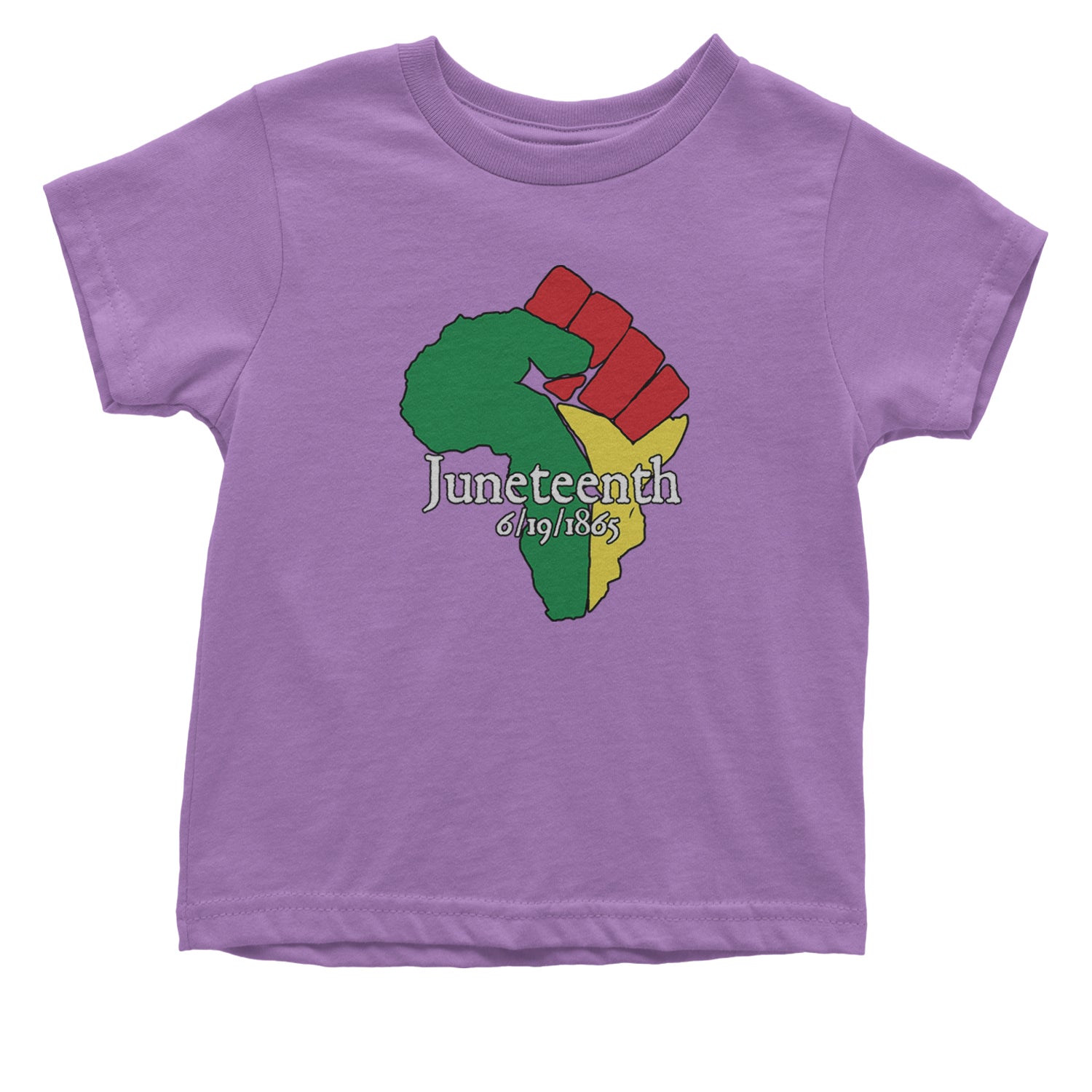 Juneteenth Raised Fist Africa Celebrate Emancipation Day Infant One-Piece Romper Bodysuit and Toddler T-shirt Lavender