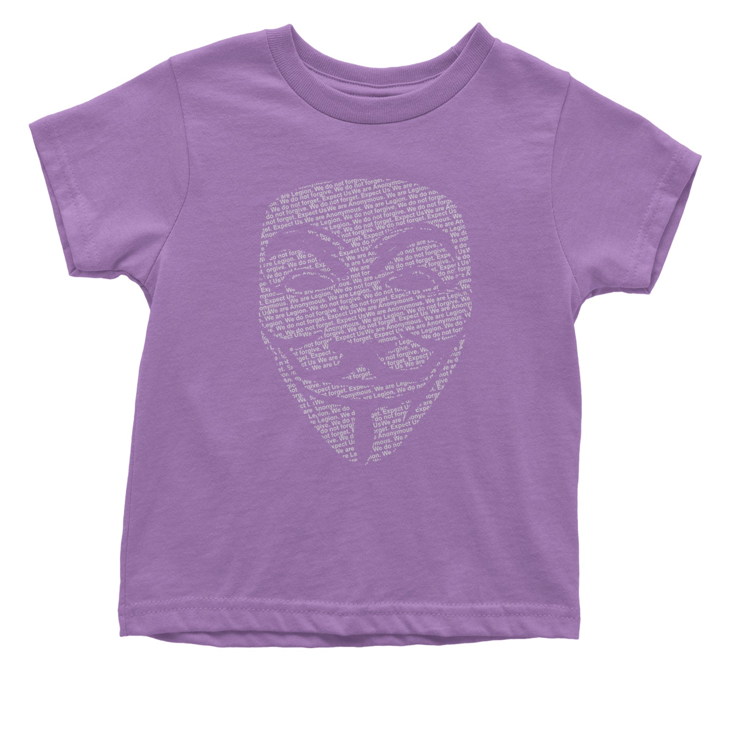 V For Vendetta Anonymous Mask Infant One-Piece Romper Bodysuit and Toddler T-shirt Lavender