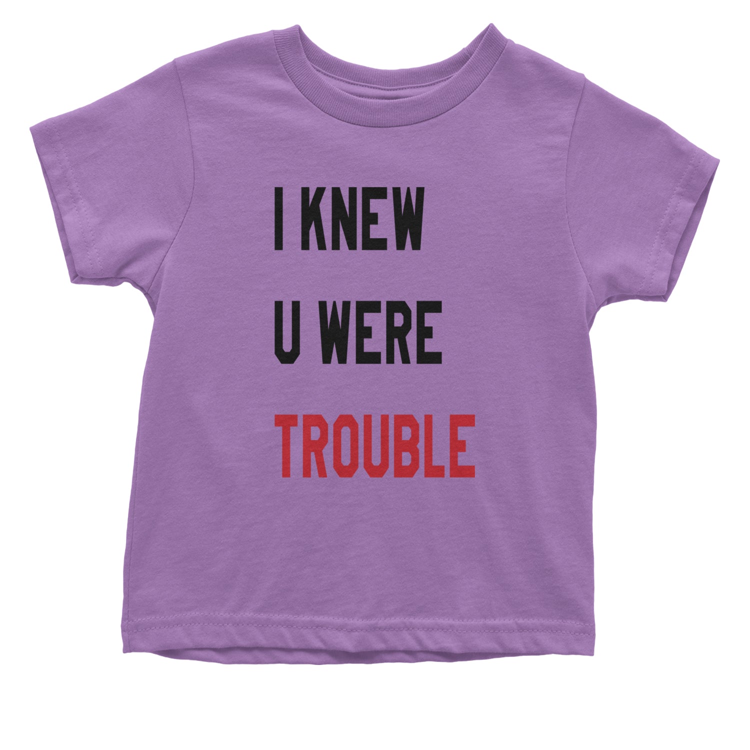 I Knew You Were Trouble New TTPD Era Infant One-Piece Romper Bodysuit and Toddler T-shirt Lavender