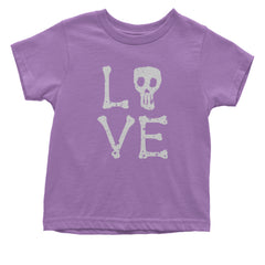 Love Skeleton Bones Infant One-Piece Romper Bodysuit and Toddler T-shirt Lavender