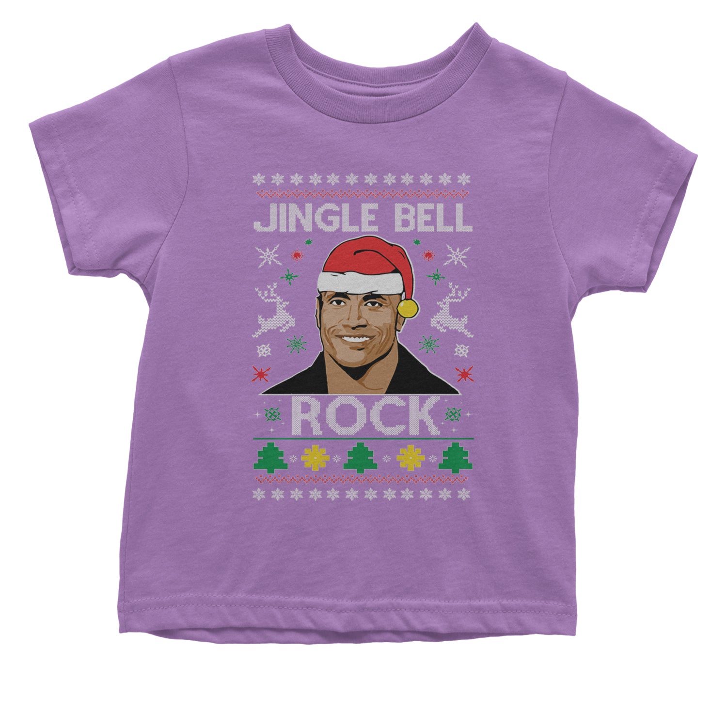 Jingle Bell Rock Ugly Christmas Infant One-Piece Romper Bodysuit and Toddler T-shirt Lavender