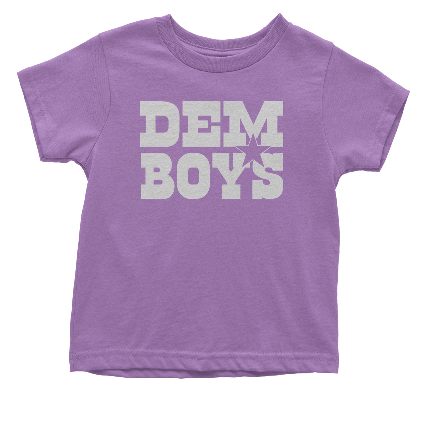 Dem Boys Dallas Football Infant One-Piece Romper Bodysuit and Toddler T-shirt Lavender