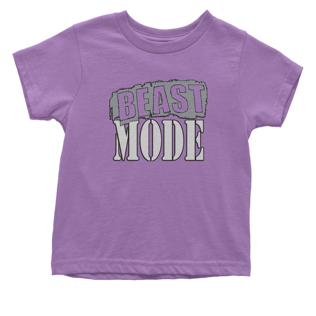 Beast Mode Training Gym Workout graphic on Onesie and Toddler T-Shirt alternate view 4
