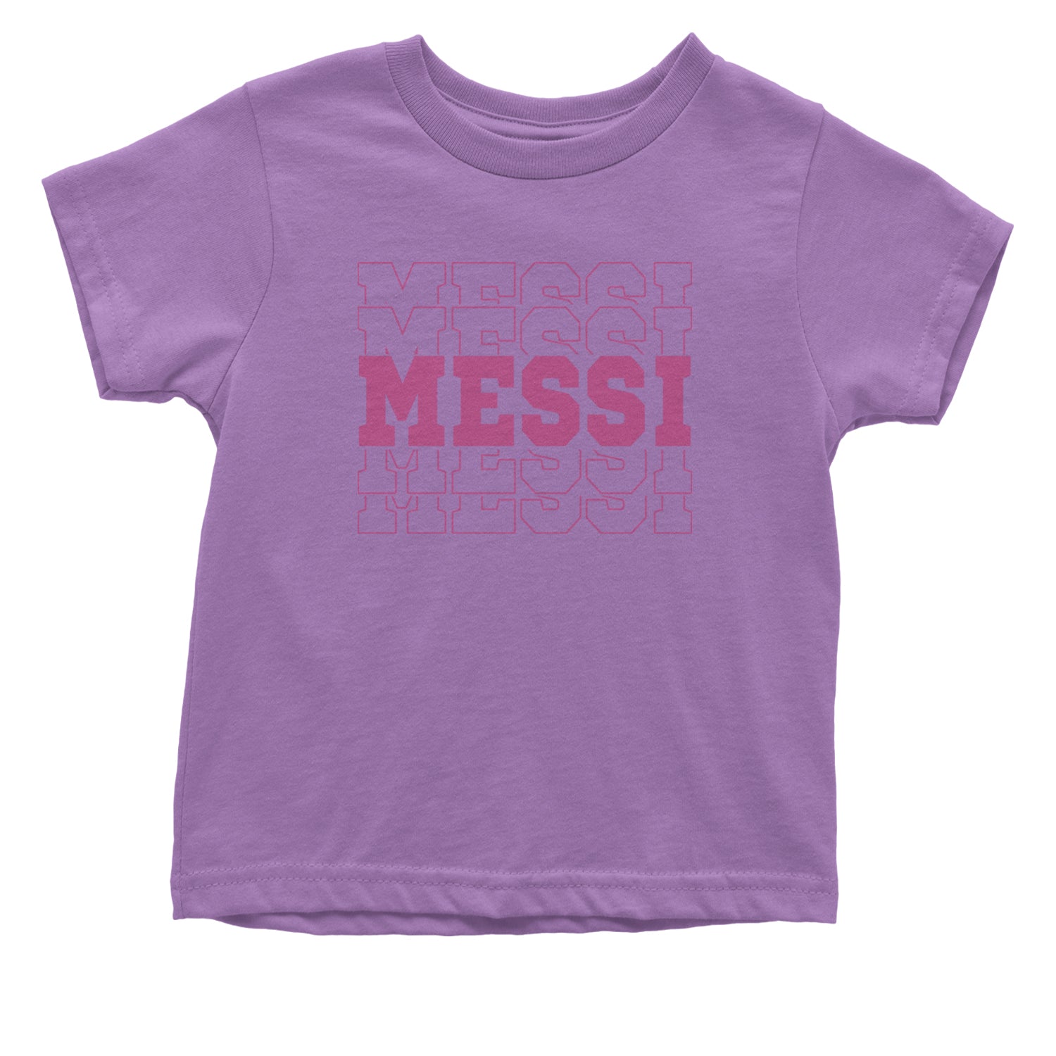 Messi Miami Futbol Infant One-Piece Romper Bodysuit and Toddler T-shirt Lavender