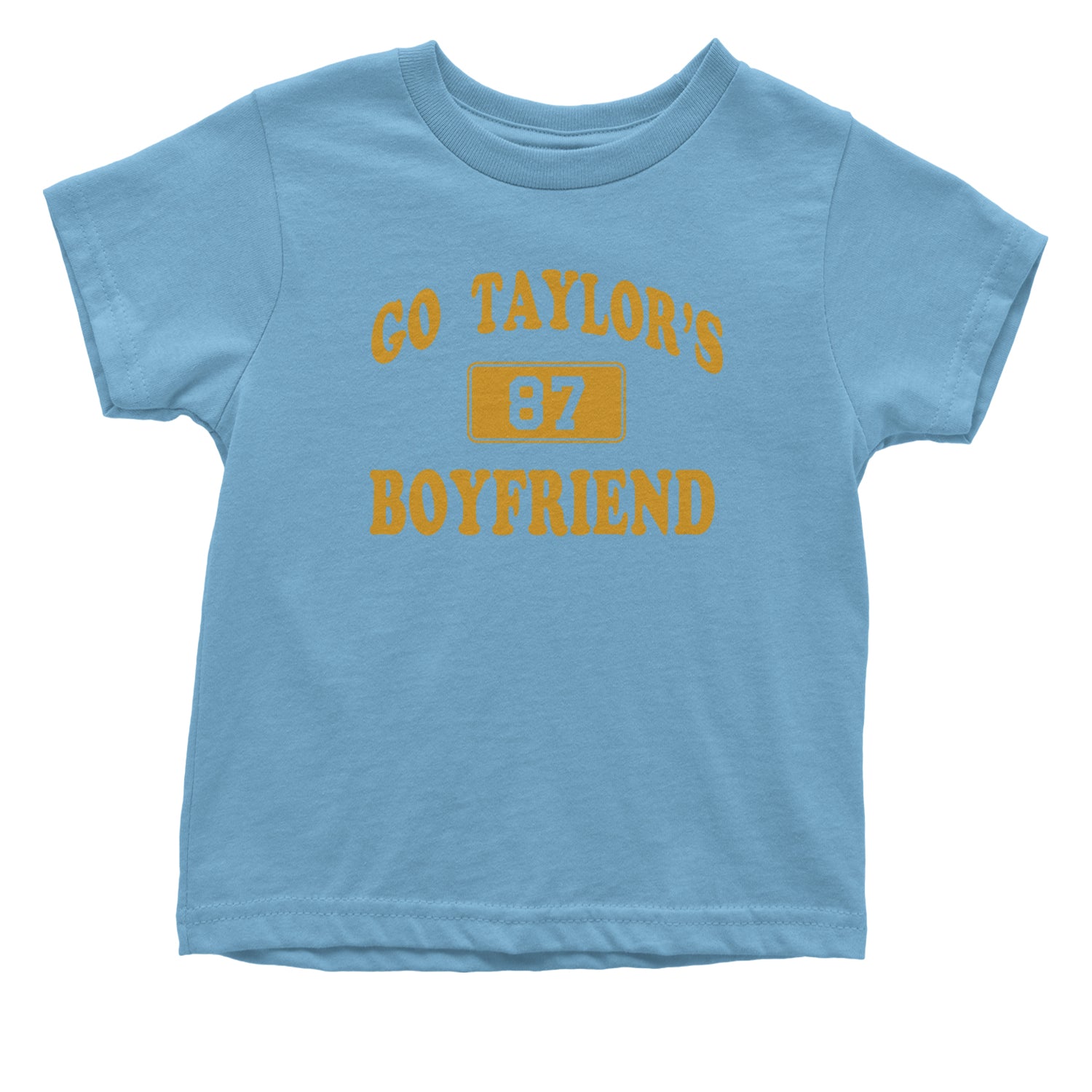 Go Taylor's Boyfriend Kansas City Infant One-Piece Romper Bodysuit and Toddler T-shirt Light Blue