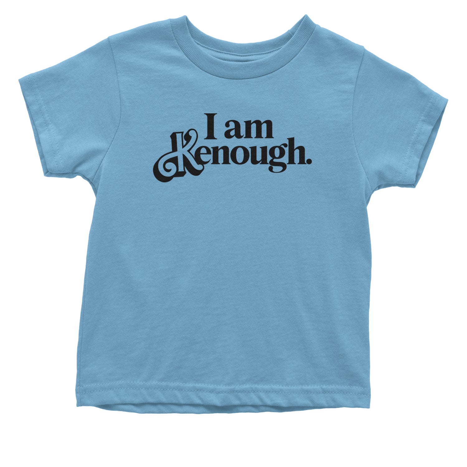 I Am Kenough Barbenheimer Infant One-Piece Romper Bodysuit and Toddler T-shirt Light Blue