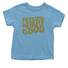 Feeling Purdy Good San Francisco Infant One-Piece Romper Bodysuit and Toddler T-shirt Light Blue