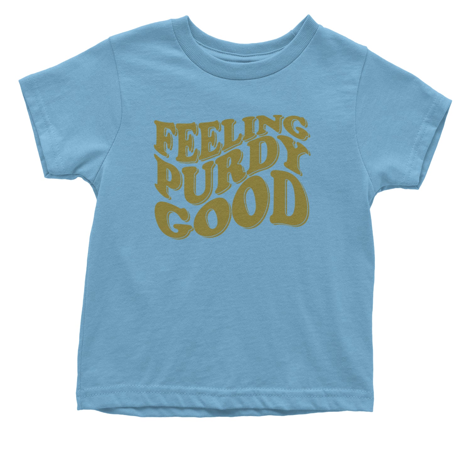 Feeling Purdy Good San Francisco Infant One-Piece Romper Bodysuit and Toddler T-shirt Light Blue