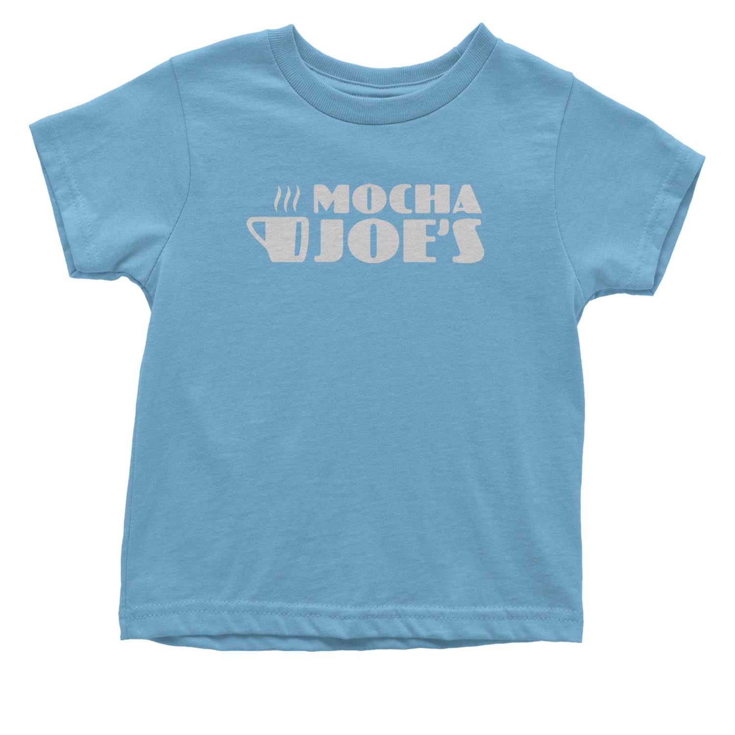 Mocha Joe's Enthusiastic Coffee Infant One-Piece Romper Bodysuit and Toddler T-shirt Light Blue