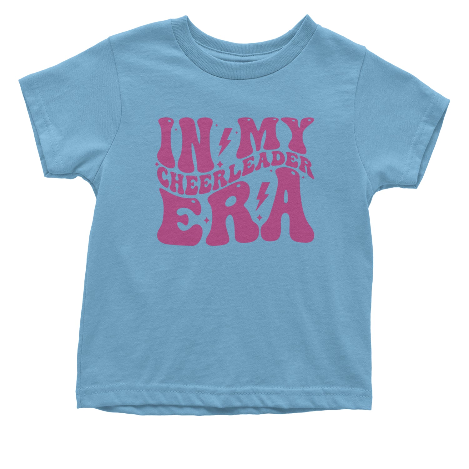 In My Cheerleader Era Infant One-Piece Romper Bodysuit and Toddler T-shirt Light Blue