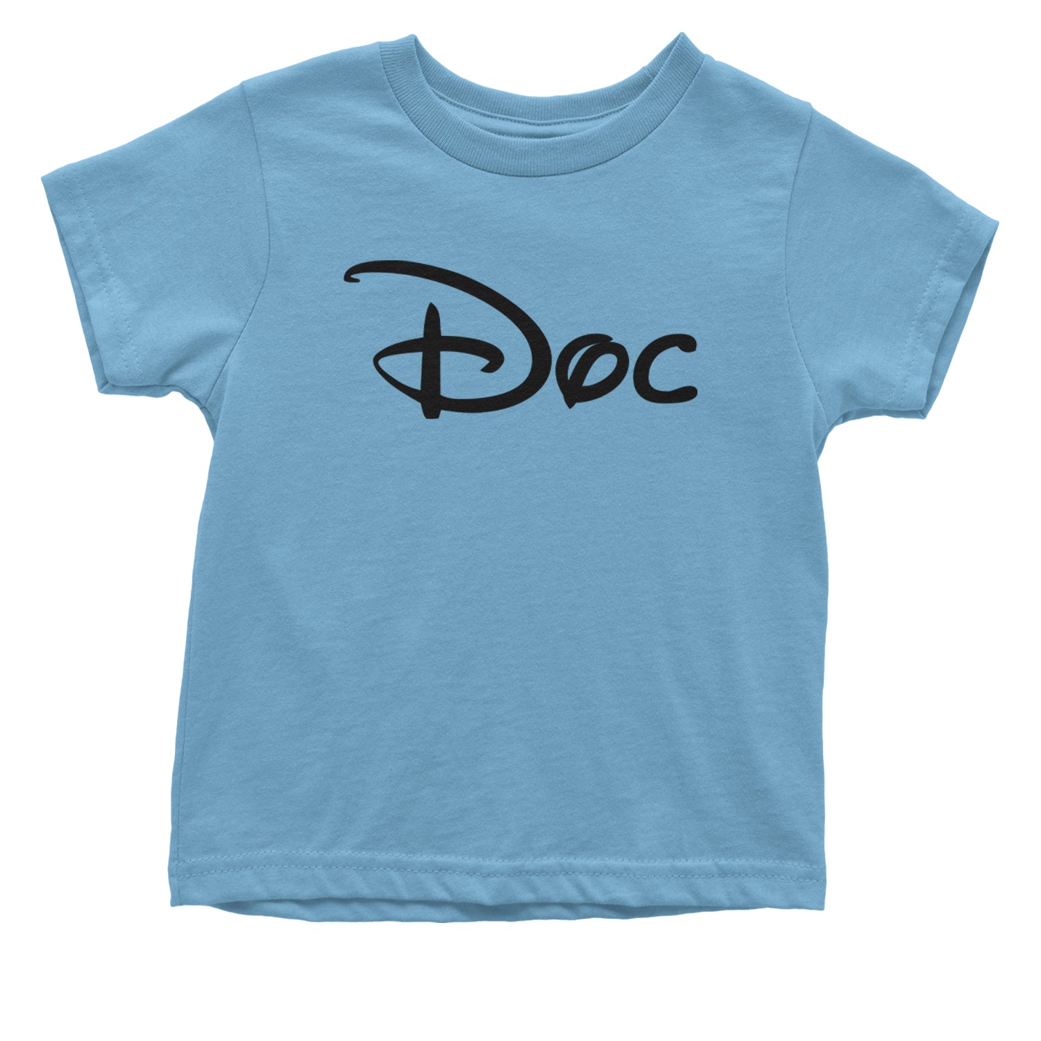 Doc - 7 Dwarfs Costume Infant One-Piece Romper Bodysuit and Toddler T-shirt Light Blue