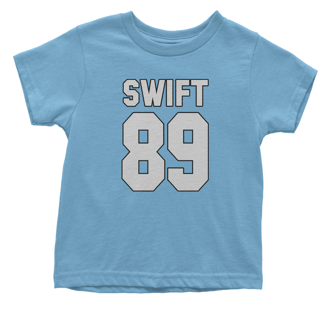 Swift 89 Birth Year Music Fan Era Poets Department Lover Infant One-Piece Romper Bodysuit and Toddler T-shirt Light Blue