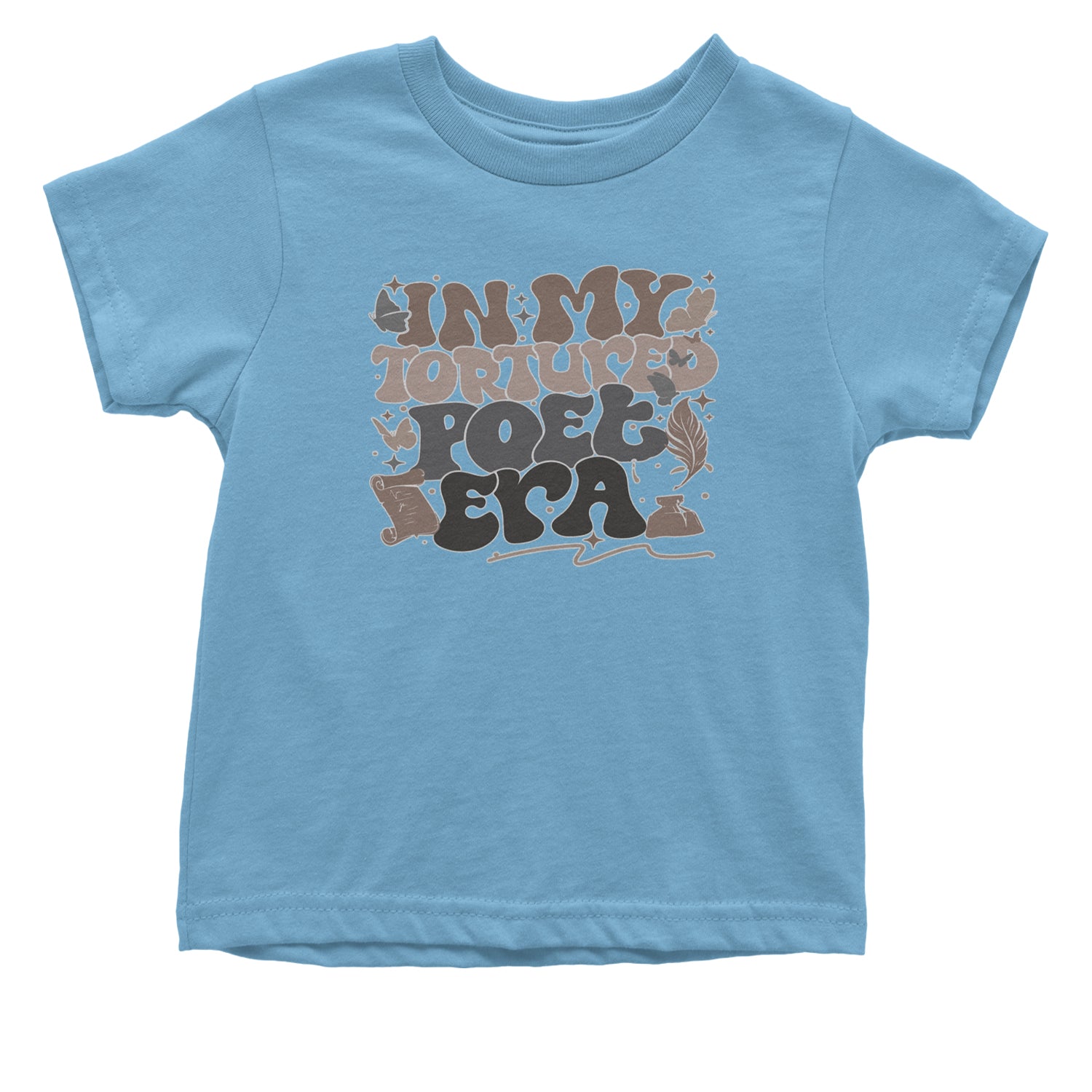 In My Tortured Poet Era TTPD Music Infant One-Piece Romper Bodysuit and Toddler T-shirt Light Blue